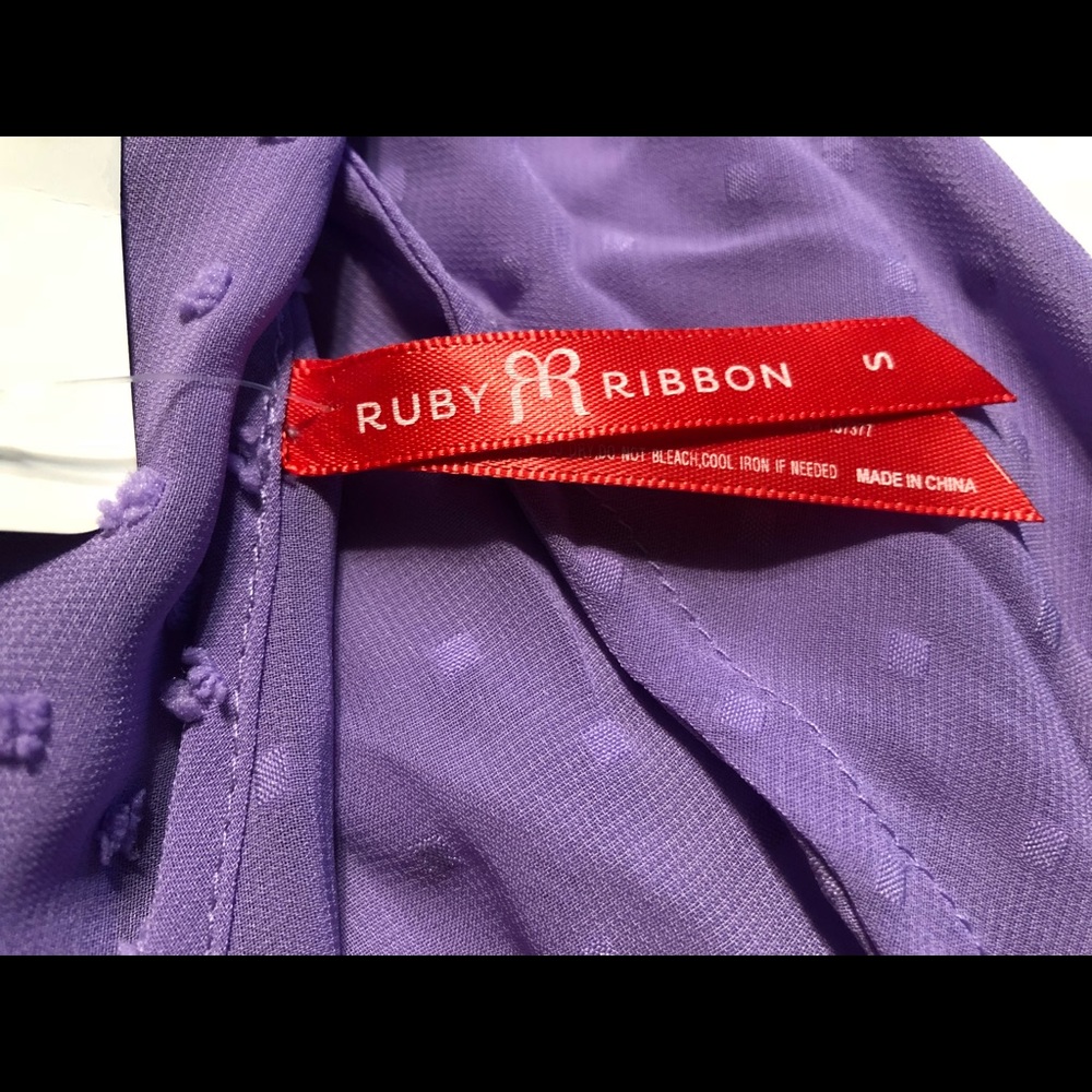 ☀️Ruby Ribbon Lavender Top - Picture 5 of 6